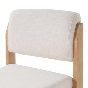 English Elm Upholstered Fabric Dining Chair Set of 2 with Solid Rubberwood Legs for Modern N768P510455N