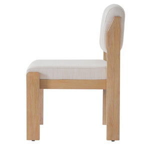 English Elm Upholstered Fabric Dining Chair Set of 2 with Solid Rubberwood Legs for Modern N768P510455N