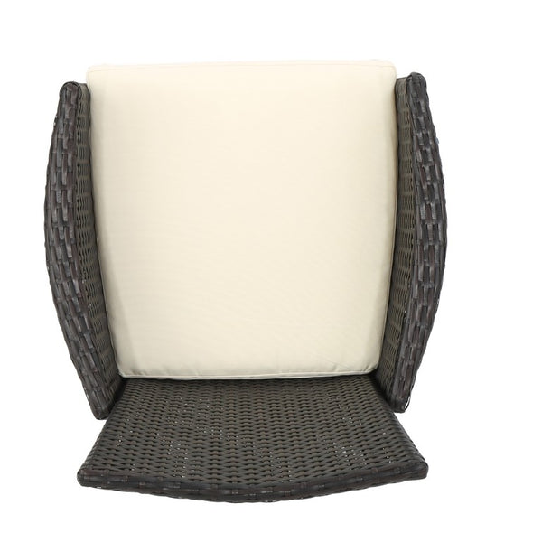 English Elm Clementine All-Weather PE Wicker Outdoor Dining Chairs Woven Rattan Set of 2 N768P516661D