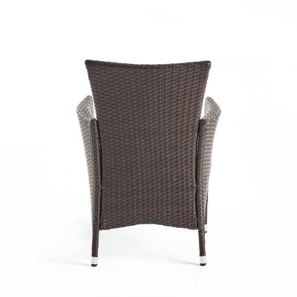 English Elm Clementine All-Weather PE Wicker Outdoor Dining Chairs Woven Rattan Set of 2 N768P516661D