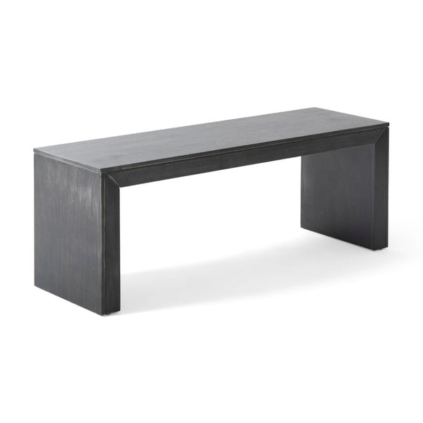 English Elm Wood Dining Bench Solid Rubberwood Acacia Veneer Farmhouse Industrial Seat N768P524517B