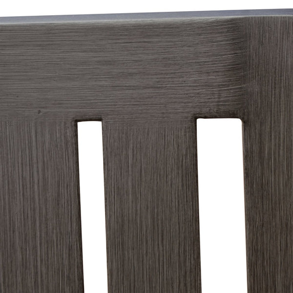 English Elm 7-piece Outdoor Dining Set Aluminum Table Cushioned Chairs Rust Resistant Patio Black, Grey+Silver N768S660507G