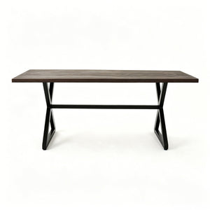 English Elm 7-piece Rust-proof Aluminum Woven Rope Patio Dining Set with Wood-look Rectangular Table N768S700507B