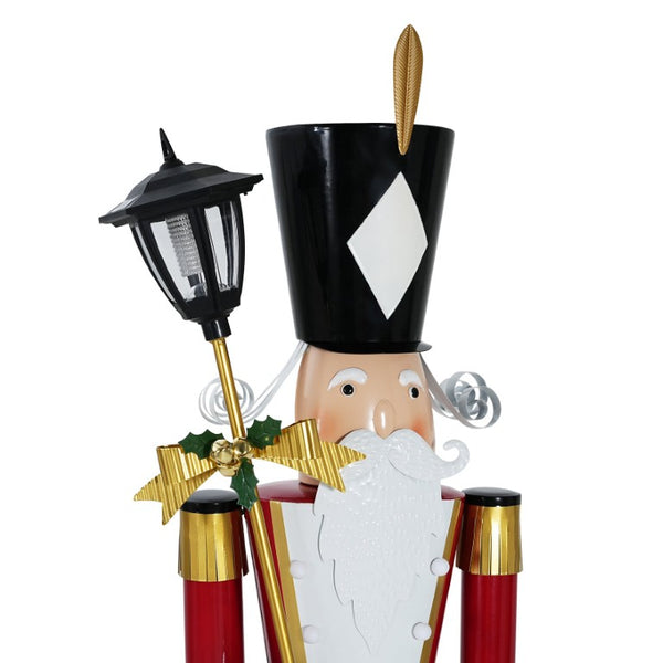 English Elm Classic Iron Soldier Nutcracker Standing Figure for Festive Entryway Holiday Display N769P182385R