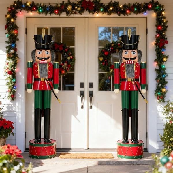 English Elm Classic Cast Iron Soldier Nutcracker Festive Holiday Statement Piece for Entryway N769P343972G