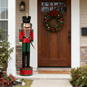 English Elm Classic Cast Iron Soldier Nutcracker Festive Holiday Statement Piece for Entryway N769P343972G