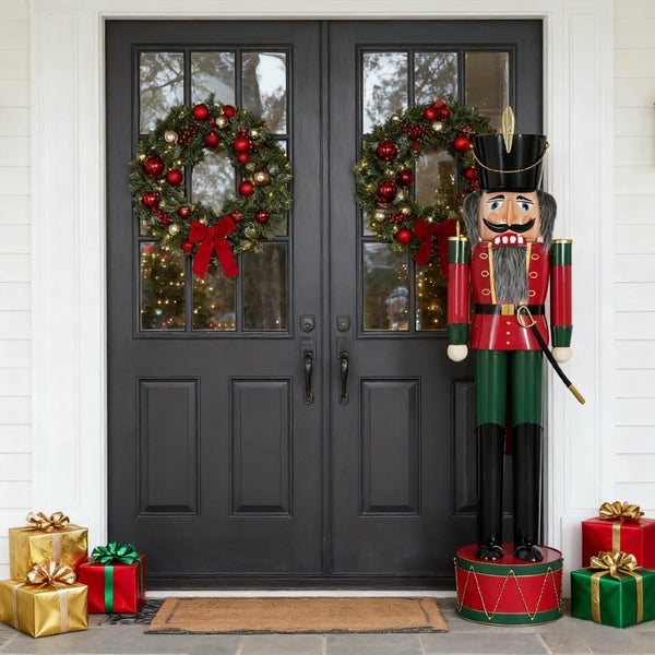 English Elm Classic Cast Iron Soldier Nutcracker Festive Holiday Statement Piece for Entryway N769P343972G
