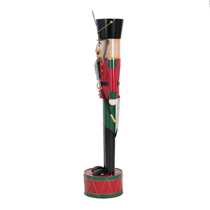 English Elm Classic Cast Iron Soldier Nutcracker Festive Holiday Statement Piece for Entryway N769P343972G