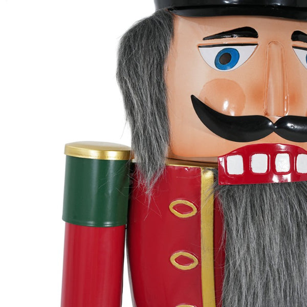 English Elm Classic Cast Iron Soldier Nutcracker Festive Holiday Statement Piece for Entryway N769P343972G