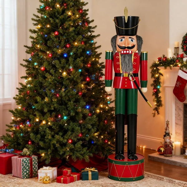 English Elm Classic Cast Iron Soldier Nutcracker Festive Holiday Statement Piece for Entryway N769P343972G
