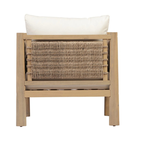 English Elm Set of 2 Outdoor Acacia Wood Armchairs with Handwoven PE Wicker and Cushions N769P445009L_2
