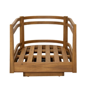 English Elm Set of 2 Solid Acacia Outdoor Swivel Lounge Chairs with Weather Resistant Cushions N769P492322T_2