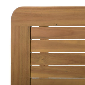 English Elm Outdoor Solid Acacia Wood Patio Dining Table Seats 8 with Curved Legs Teak Finish N770P378688L