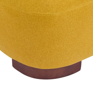English Elm Modern Low Profile Polyester Accent Chair with Curved Back and Solid Wood Base N770P422553Y