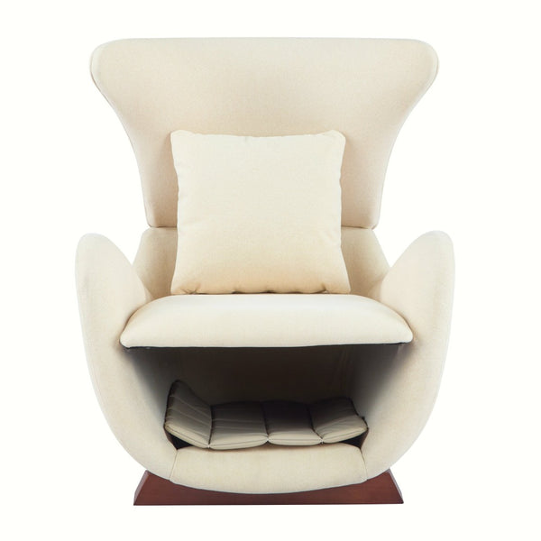 English Elm Modern Polyester Accent Chair with Built-in Pet Nook and Storage for Living Rooms Beige N770P422604B