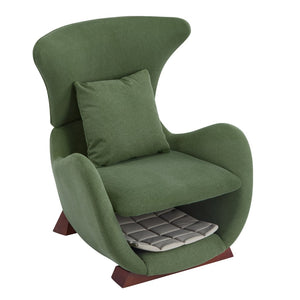 English Elm Modern Polyester Accent Chair with Built-in Pet Nook and Storage for Living Rooms N770P422604G