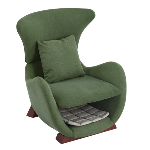 English Elm Modern Polyester Accent Chair with Built-in Pet Nook and Storage for Living Rooms N770P422604G