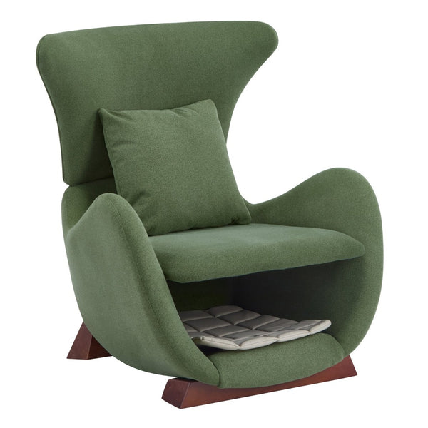 English Elm Modern Polyester Accent Chair with Built-in Pet Nook and Storage for Living Rooms N770P422604G