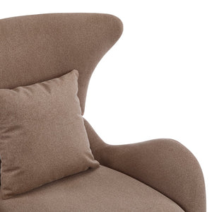 English Elm Modern Polyester Accent Chair with Built-in Pet Nook and Storage for Living Rooms Brown N770P422604R