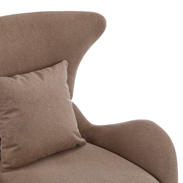 English Elm Modern Polyester Accent Chair with Built-in Pet Nook and Storage for Living Rooms Brown N770P422604R