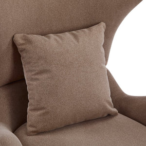 English Elm Modern Polyester Accent Chair with Built-in Pet Nook and Storage for Living Rooms Brown N770P422604R