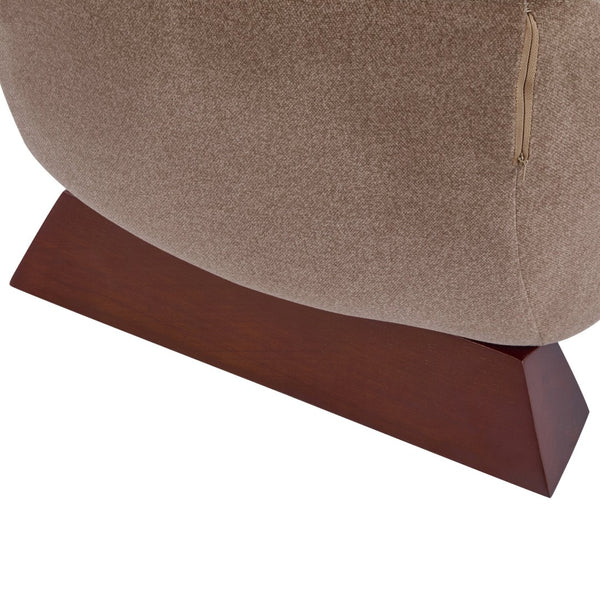 English Elm Modern Polyester Accent Chair with Built-in Pet Nook and Storage for Living Rooms Brown N770P422604R