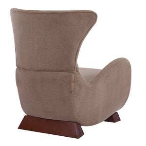 English Elm Modern Polyester Accent Chair with Built-in Pet Nook and Storage for Living Rooms Brown N770P422604R