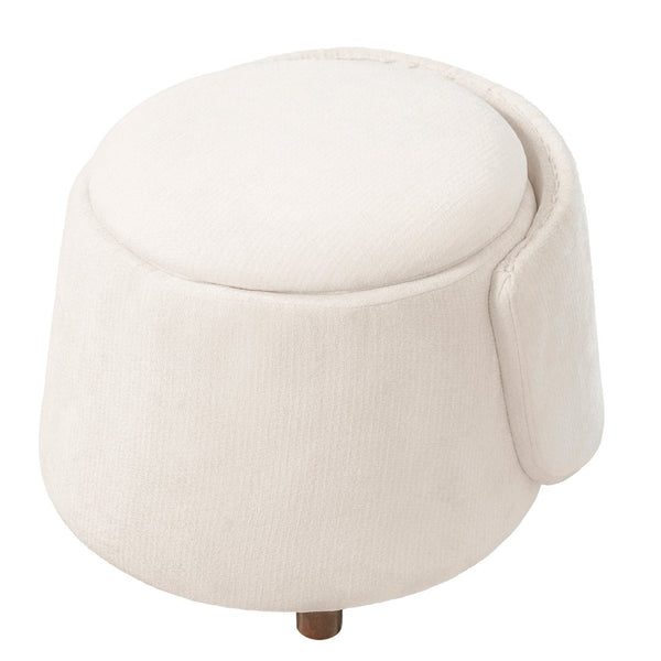 English Elm Beige Convertible Accent Chair with Pet Nook Acacia Legs and Hidden Storage Seat N770P428733B