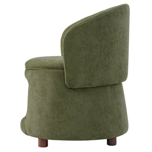 English Elm Green Sage Accent Chair with Pet Nook Convertible Stool Acacia Legs Storage Seat N770P428733G