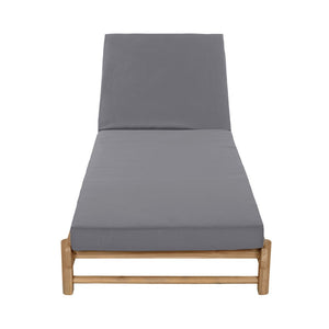 English Elm Light Teak Acacia Wood Outdoor Chaise Lounge with Thick Foam Cushion for Patio N770P455482L_65429.00CUSHDGRY