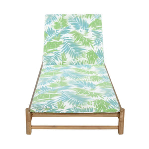 English Elm Light Teak Acacia Wood Outdoor Chaise Lounge with Adjustable Backrest Poolside Leaf Coconut N770P455482L_N770P253018L