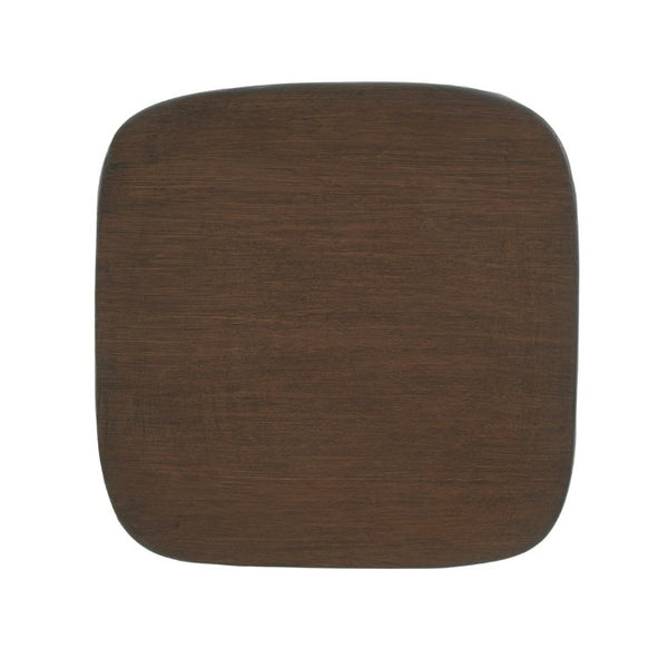English Elm Black MGO Sculptural Tiered Side Table Organic Curves Indoor Outdoor Accent Piece N770P473002B