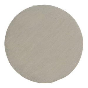 English Elm Grey Faux Stacked Stone MGO Round Accent Table Indoor Outdoor Rustic Pedestal Grey N770P473008G