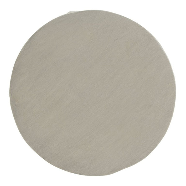 English Elm Grey Faux Stacked Stone MGO Round Accent Table Indoor Outdoor Rustic Pedestal Grey N770P473008G