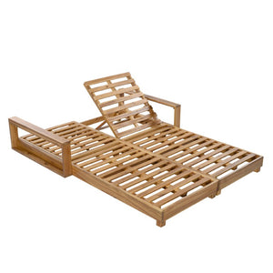 English Elm Light Acacia Hardwood Oval Patio Table with Slatted Base for Outdoor Garden Dining Light Natural No Cushions N770P491322L