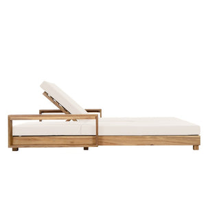 English Elm Light Acacia Hardwood Oval Patio Table with Slatted Base for Outdoor Garden Dining Cream 2-Fold Cushions N770P491322L_65429.00CUSH