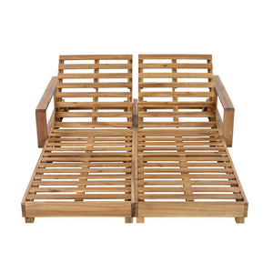 English Elm Light Acacia Hardwood Oval Patio Table with Slatted Base for Outdoor Garden Dining Cream 2-Fold Cushions N770P491322L_65429.00CUSH