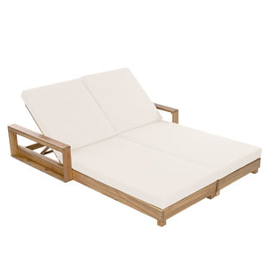 English Elm Light Acacia Hardwood Oval Patio Table with Slatted Base for Outdoor Garden Dining Cream 2-Fold Cushions N770P491322L_65429.00CUSH