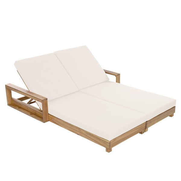 English Elm Light Acacia Hardwood Oval Patio Table with Slatted Base for Outdoor Garden Dining Cream 2-Fold Cushions N770P491322L_65429.00CUSH