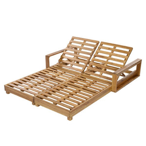 English Elm Light Acacia Hardwood Oval Patio Table with Slatted Base for Outdoor Garden Dining Beige 4-Fold Cushions N770P491322L_N770P285267B