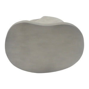 English Elm White Sculptural Twisted MGO Side Table Organic Art Form for Indoor Outdoor Living N770P507646W