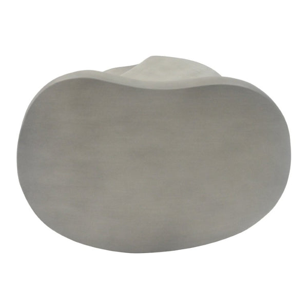 English Elm White Sculptural Twisted MGO Side Table Organic Art Form for Indoor Outdoor Living N770P507646W