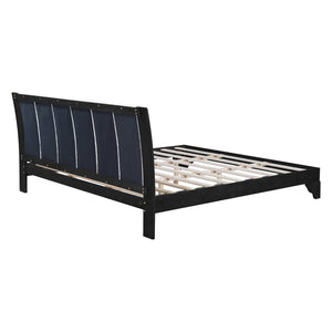 English Elm King Upholstered Platform Bed Solid Pine Two Tone Modern Bedroom Frame 600 Lb N770PK345991B