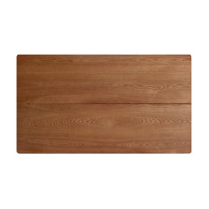 English Elm 63" Rectangular Pedestal Dining Table Farmhouse Mdf Seats Six Scratch Resistant Natural N771P252262K