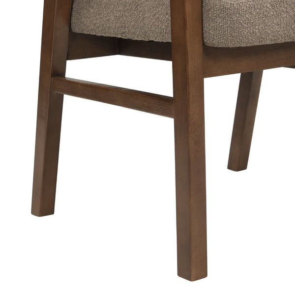 English Elm Wooden Rubberwood Dining Chair Set with Woven Rattan Back and Ergonomic Curved Support N771P256965W