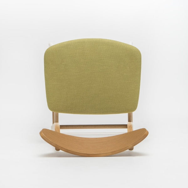 English Elm Counter Height Chairs Set of 2 Mid Century Rubberwood Frame Upholstered Kitchen Island Green Green N771P472974L