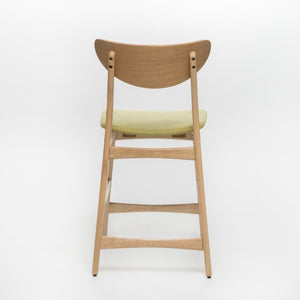 English Elm Counter Height Chairs Set of 2 Mid Century Rubberwood Frame Upholstered Kitchen Island Green Green N771P472974L