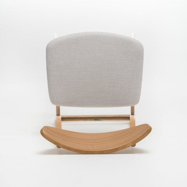 English Elm Counter Height Chairs Set of 2 Mid Century Rubberwood Frame Upholstered Kitchen Island Light Beige Light Beige N771P472974M