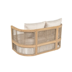 English Elm Niss Outdoor Solid Acacia Wood 3 Piece Chat Set with Beige Cushions Patio N772P246423L-2_N772P246424L_N772P246425L