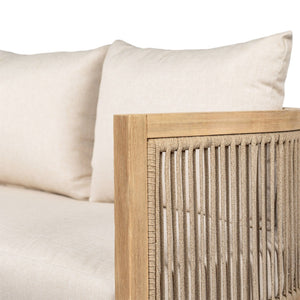 English Elm Niss Outdoor Solid Acacia Wood 3 Piece Chat Set with Beige Cushions Patio N772P246423L-2_N772P246424L_N772P246425L